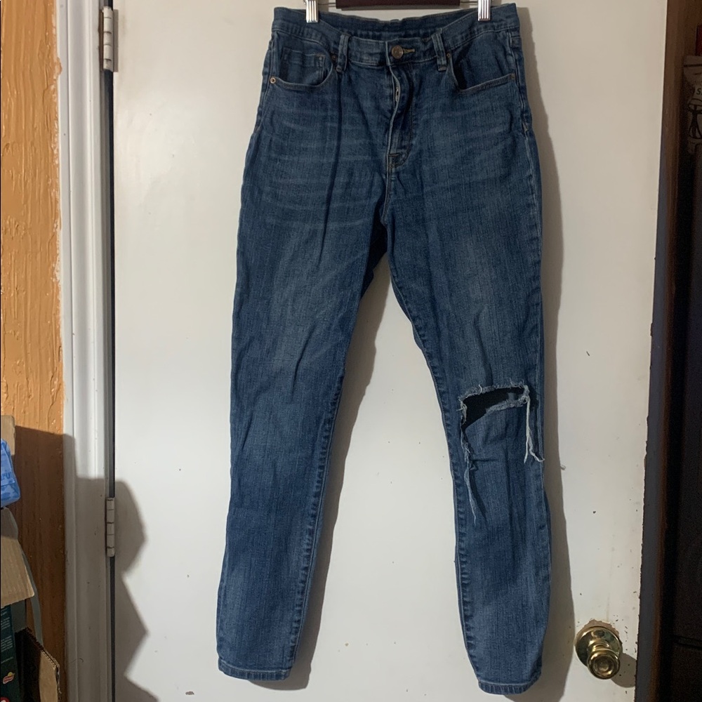BDG Dark Blue Distressed Denim Jeans